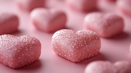 Fototapeta premium Close Up Of A Heart Shaped Candy for Happy Valentine Day