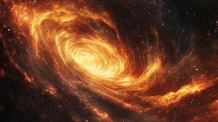 Abstract galaxy waves with surreal cosmic textures. Generative AI