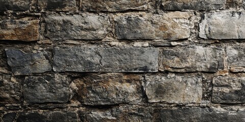 Obraz premium Grunge background showcasing an old stone wall texture, perfect for highlighting landscape features. This old stone wall texture serves as an ideal backdrop for various design projects.