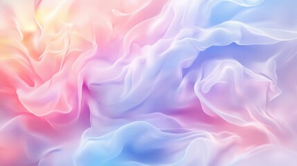 Obraz premium A background of soft, swirling lines in pastel colors, creating a dreamlike effect.