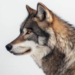 Fototapeta premium close up of a wolf's face