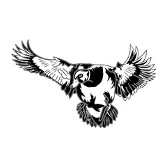 mallard duck hunting illustration logo vector image t shirt