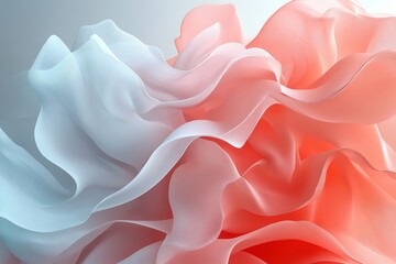 Obraz premium Fluid abstract movements mimicking flowing natural forms. Generative AI