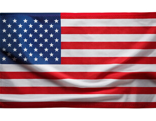 Obraz premium American flag isolate on transparency background PNG