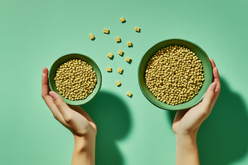 Comparing Soybean Portions: Healthy Food Choice