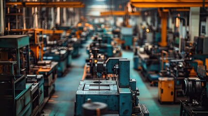 Inside a Busy Industrial Factory: A Glimpse into Modern Manufacturing