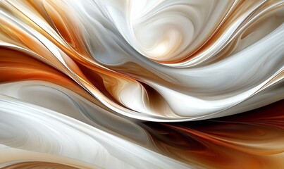 Fluid swirls in dynamic, mesmerizing abstract designs. Generative AI