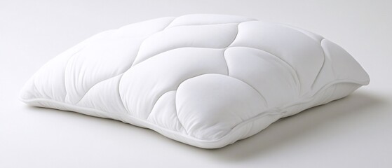 Obraz premium Soft, white pillow designed for comfort and support.