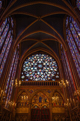 Naklejka premium Sante-Chapelle in Paris. One of the most beautiful parisian monuments