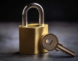 Security and protection, featuring symbols like a padlock, shield, and a key symbolizing safety, defense, and secure access.
