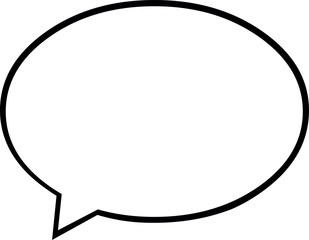 vector illustration drawing icon speech bubble shape, sketch drawn in black and white color