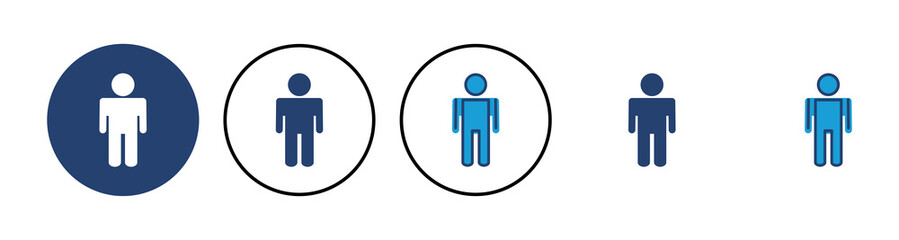Man icon vector. male icon vector. human symbol