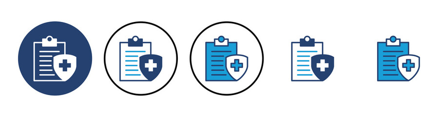 Medical insurance icon vector. health insurance icon