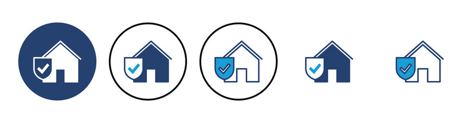 house insurance icon vector. house protection icon.