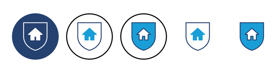 home insurance icon vector. home protection icon