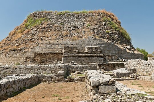 Dharmarajika Stupa in Taxila UNESCO World Heritage site. Province of Punjab. Pakistan. Asia.