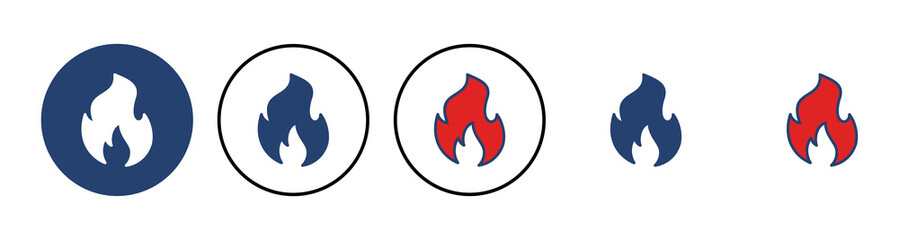 Fire icon vector. fire vector icon