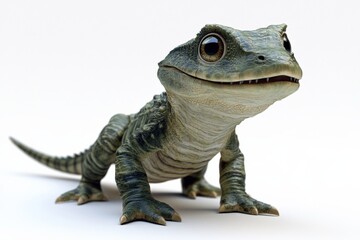 Obraz premium a lizard standing on a white background