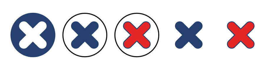 Fototapeta premium Close vector icon. Delete icon vector. cross sign