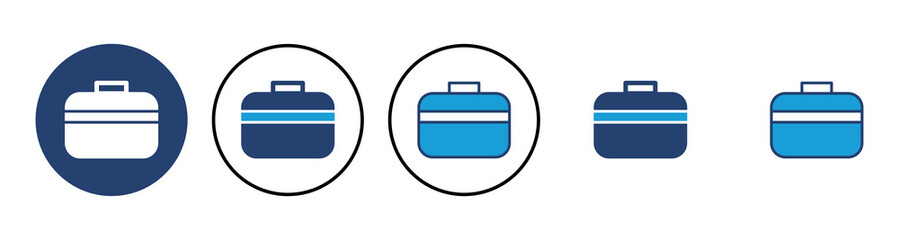 Briefcase icon vector. suitcase icon. luggage symbol.
