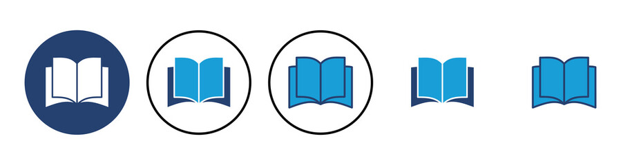 Book icon vector. open book icon vector. ebook icon