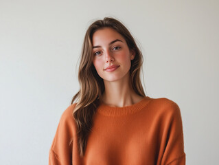 Charming Cozy Sweater on Crisp White Background: The Perfect Blend of Warmth and Style for Chic Outfits on Cold Days—A Wardrobe Essential