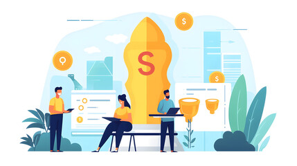 Creative Team Collaboration on Business Strategy and Planning