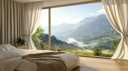 Mountain View Bedroom: Serene Escape