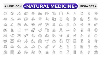 Natural medicine outline icon related to food oil, olive, rapeseed, canola, sunflower, palm, ghee, peanut, coconut, sesame, cook, oil, bottle, corn, Medicine, medication, prescription, treatment.