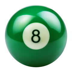 Pool or Snooker Ball Isolated on Transparent Background