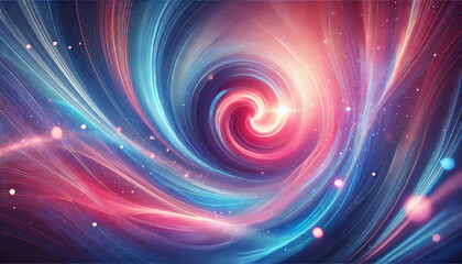 Obraz premium A vibrant abstract wallpaper featuring swirling gradients of blue, pink, and purple, with subtle light flares and smooth transitions, perfect for modern designs.