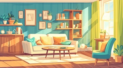 Modern Cozy Living Room Interior Design for Home Apartment Decor Inspiration