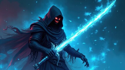 Spectral Warrior Illustration