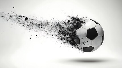 A dynamic visual of a professional ball mid-motion, captured on a plain white background for modern aesthetics 