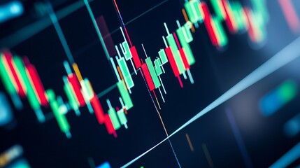 A businessman studying a forex trading graph on a digital screen symbolizing investments technology and stock market analytics