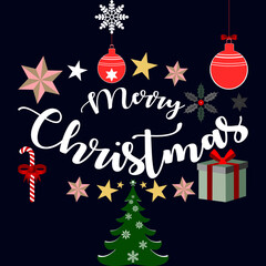 Golden reindeer silhouette vector illustration