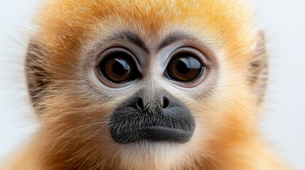 Fototapeta premium close-up of a baby monkey face