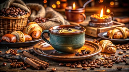 Indulge in aromatic coffee, warm pastries, and culinary delights in a cozy bistro setting.