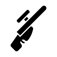 Biathlon glyph icon