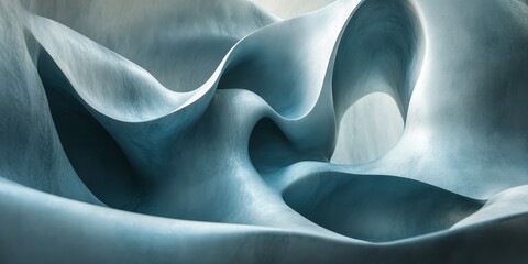 Obraz premium Enigmatic abstract forms evoking mystery and curiosity. Generative AI