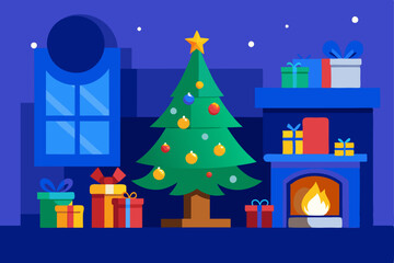 Shristmas season background with snowmen