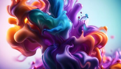 Obraz premium humo en colores vibrantes