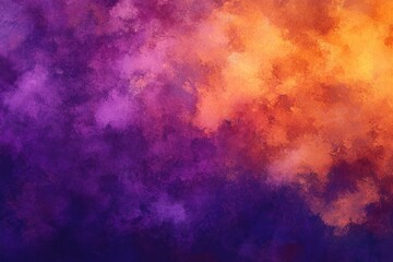 Vivid Abstract Background with Smooth Gradient Blends of Purple, Orange, and Gold Hues Creating a Warm and Inviting Atmosphere for Artistic Projects and Designs
