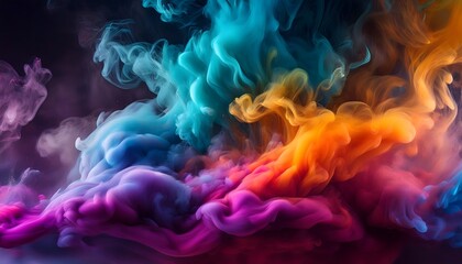 humo en colores vibrantes