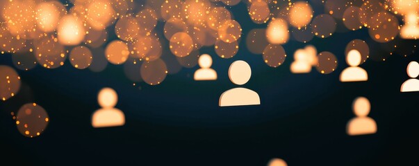 Global Network Social Media Online Community 3D Render