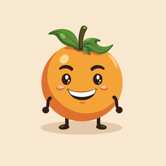 cute orange cartoon character