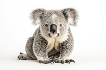 Obraz premium a cute koala on a white background