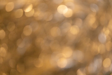 Festive golden bokeh background