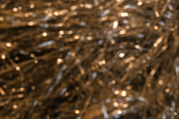 Festive golden bokeh background