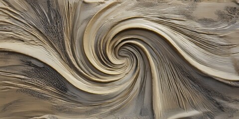 Obraz premium Sand wind vortices create fascinating patterns and movements. These wind vortices in the sand showcase nature s artistry, as the sand shifts and swirls with the power of the wind.